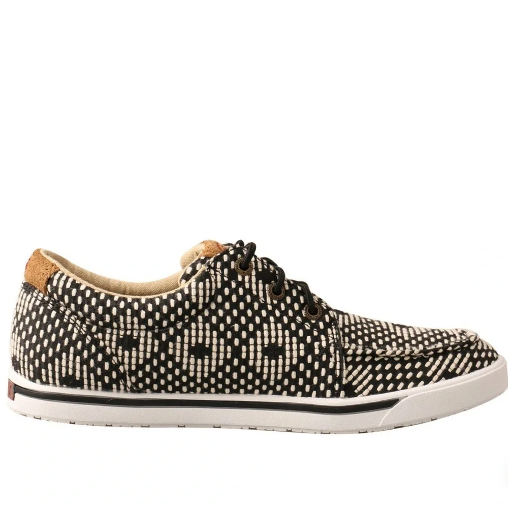 Hooey by Twisted X Women's Lopers Black White Size 8 Sneaker Lace Up Western